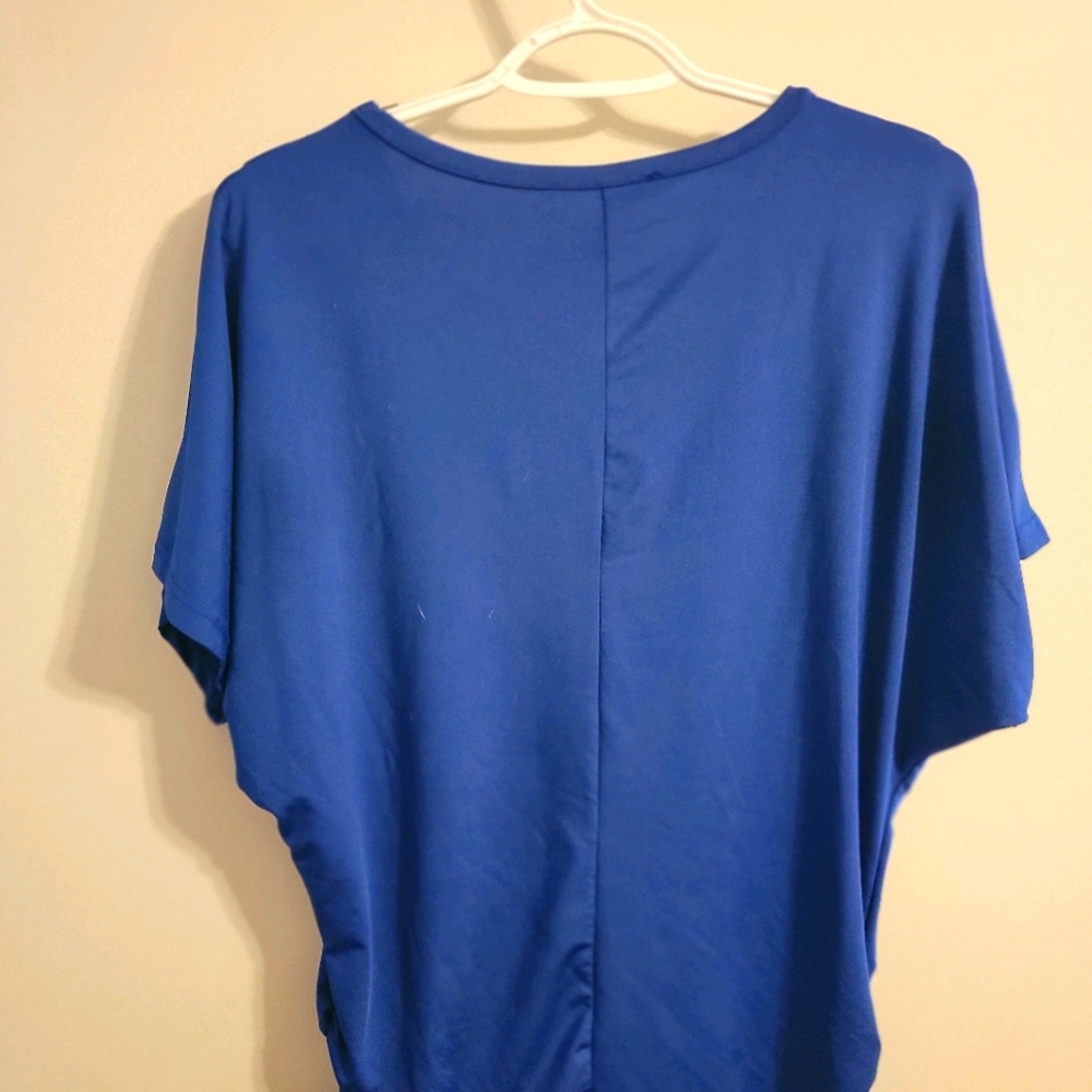 LOVEU. DEAR  Blue Short Sleeve